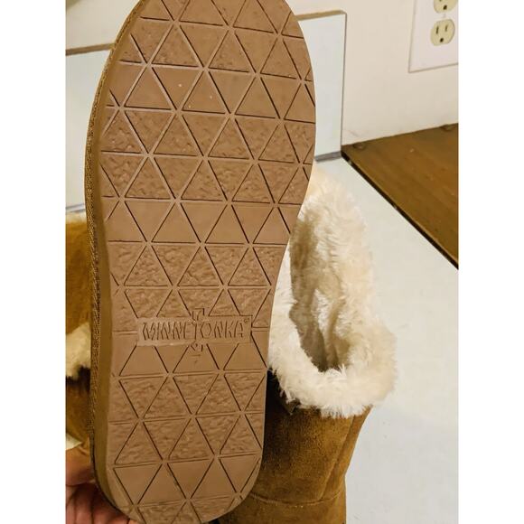 Minnetonka Women's 7M Boots Leather Upper Brown Pull On Model #85711 EUC - Picture 7 of 7